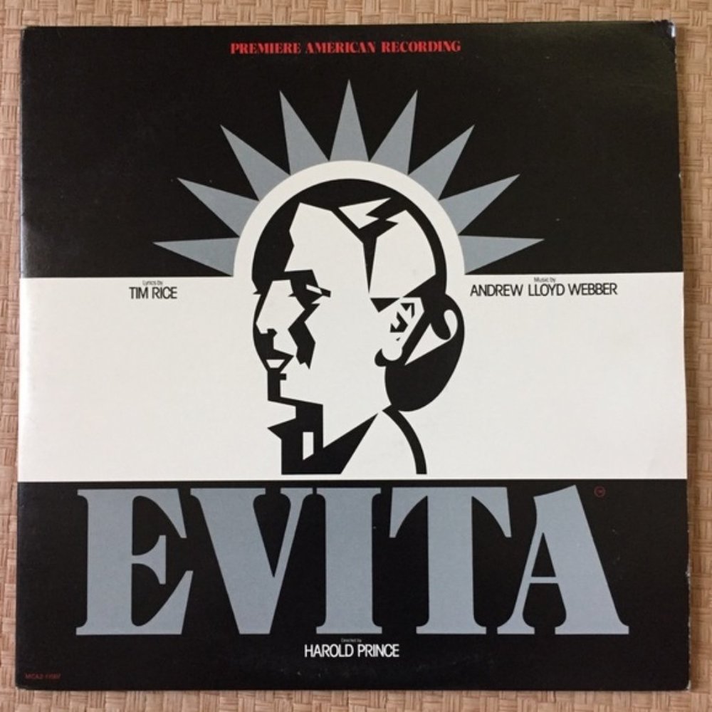 EVITA - “Premiere American Recording” (Soundtrack)  Vinyl 2xLP